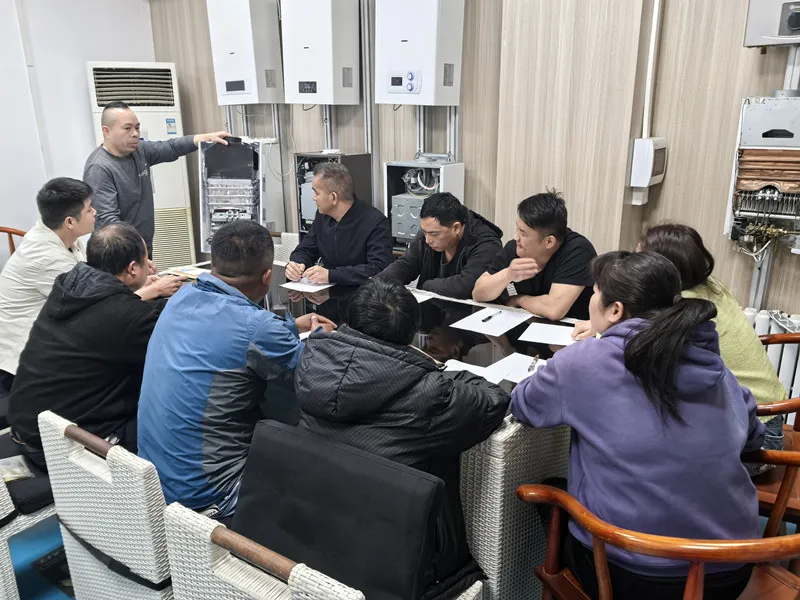 Zespół produkcyjny Gastek zwiększa wiedzę specjalistyczną w zakresie instalacji podgrzewacza wody gazowej i kontroli jakości